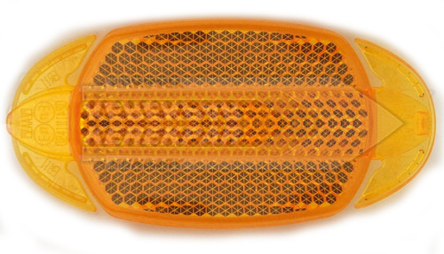 Spaakreflector 83x40.5mm Oranje