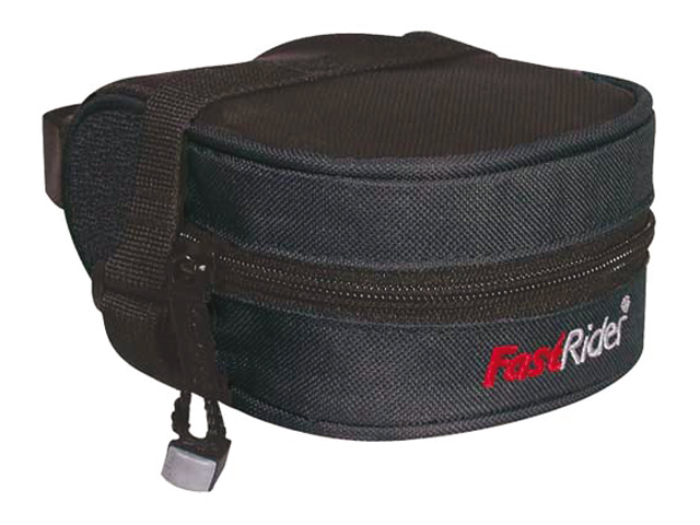 Fast Rider Zadeltas Acidus Klittenband Bevestiging Zwart