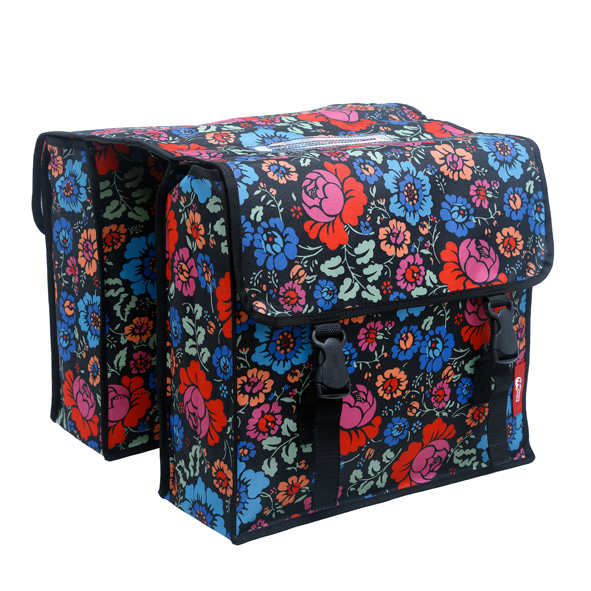 New Looxs Dubbele Fietstas Fiori Dahlia 230 Multicolour