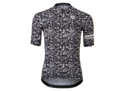 Agu Mini Flower Fietsshirt KM Essential Dames Zwart - XL