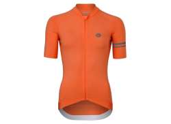 Agu Solid Fietsshirt KM Performance Dames Oranje