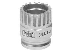 Cyclus SN-01-I Trapas Afnemer Shimano Compact - Zilver