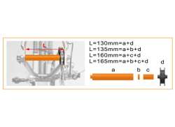 IceToolz ChainMaster Ketting Houder - Zwart/Oranje