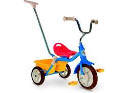 Ital Trike Driewieler 10 Inch - Blauw/Rood/Geel