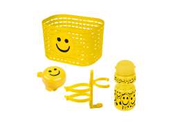 Messingschlager Accessoire Set Smiley - Geel