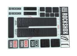Rockshox Sticker Set tbv. &#216;30/32mm Voorvork - Stealth