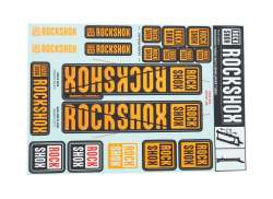 Rockshox Sticker Set tbv. &#216;35mm Voorvork - Oranje