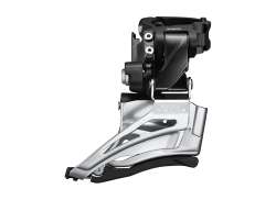 Shimano Deore Voorderailleur 2 x 10V High Clamp Dual Pull Zw