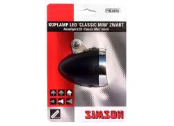 Simson Classic Mini Koplamp LED Batterijen - Zwart