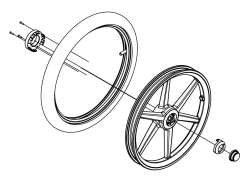 Thule 192427 16\" Rear Wheel tbv Thule Urban Glide