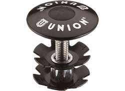 Union Plug/Kap A-head 1\" Zwart