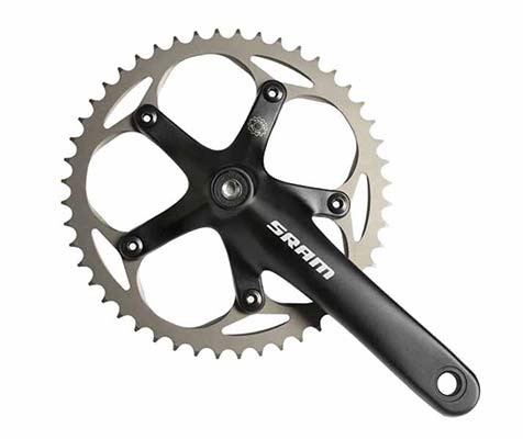 Fiets Single Speed Crankstel 32t Opvouwbare Elektrische Fiets Crank Set Aluminiumlegering 127mm Cover Fiets Accessoires