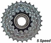 5速山地自行车飞轮