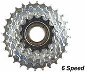 6速山地自行车飞轮