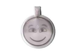 4-ACT Reflekterande Magnet Smiley - Silver