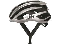 Abus Airbreaker Rennrad Helm Silber - Größe S 51-55cm