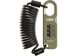 Abus Combiflex Tripmate Kabelslot 180cm - Olijf Groen