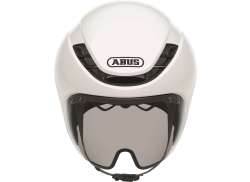 Abus GameChanger TT 1.1 Capacete De Ciclismo Shiny Branco - L 57-61 cm