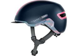 Abus Hud-Y Ace Casco Ciclista Led Midnight Azul - L 57-61 cm