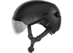 Abus Hud-Y Ace Kask Rowerowy Aksamit Czarny - L 57-61 cm