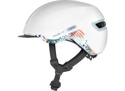 Abus Hud-Y Cycling Helmet Flower White - S 51-55 cm