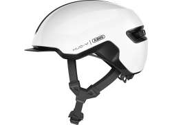 Abus Hud-Y Cycling Helmet Shiny White - L 57-61 cm