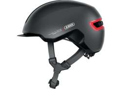 Abus Hud-Y エース サイクリング ヘルメット Led チタニウム - M 54-58 cm