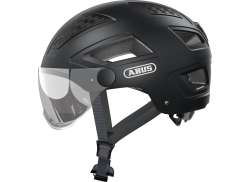 Abus Hyban 2.0 Ace Capacete Com Visor Veludo Preto - L 56-61 cm