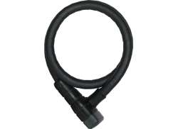 Abus Microflex 6615 钢缆锁 85 厘米 - 黑色