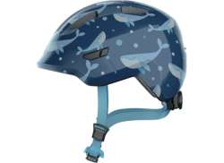 Abus Smiley 3.0 Kinder Helm Blauw Whale - S 45-50 cm