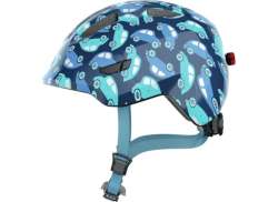 Abus Smiley 3.0 Led Bambini Casco Da Ciclismo Blue