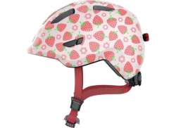 Abus Smiley 3.0 Led Kinder Helm Rosa Erdbeere - M 50-55 cm