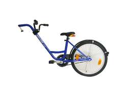 ADD+ Bicicletă Atașabilă Roată Liberă Soclu Suport Albastru