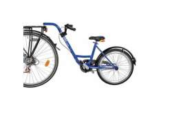 ADD+ Bicicletă Atașabilă Roată Liberă Soclu Suport Albastru