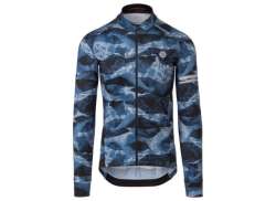 Agu Abstract Mountains Shirt Performance Mezczyzni Niebieski - XL