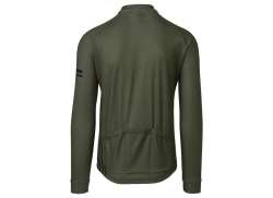 Agu Deschis Stripe Tricou Cu Mânecă Lungă Pentru Ciclism Essential Bărbați Verde - 3XL