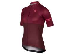 Agu Duo Jersey Da Ciclismo Manica Corta Essential Donne Scuro Rosso - L