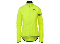 Agu Essential Bicycle Rain Jacket Women Fluo Yellow - 2XL