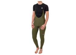 Agu Essential II Fietsbroek Lang Bretels Dames Groen - 2XL