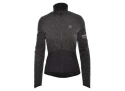 Agu Essential Thermal Cycling Jacket Women Hivis Black - 2XL
