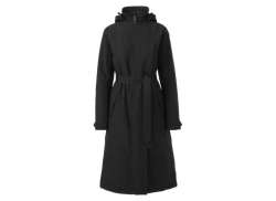 Agu Haină De Ploaie Lung Iarnă Damă Negru Black