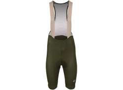 Agu High Summer Cycling Pants Short Suspenders Men Green