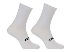 Agu High Summer Cycling Socks White White