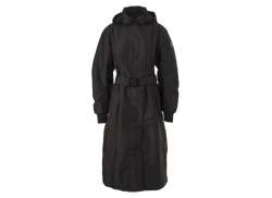 Agu Hiver Trench Enduit Long Femmes Noir - XL