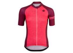 Agu Melange Cycling Jersey Ss Essential Women Wine Coral - 2