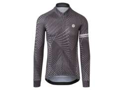 Agu Nocturnal Lines Camisola De Ciclismo Homens Freeport Cinzento - 2XL