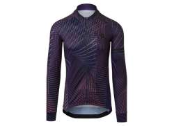 Agu Nocturnal Lines Fahrradtrikot Herren Lila Samtstoff - 2X