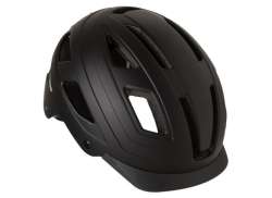 Agu レモン-E Lf Led サイクリング ヘルメット ブラック - L/XL 58-62
