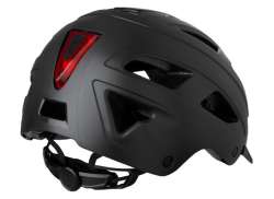 Agu レモン-E Lf Led サイクリング ヘルメット ブラック - S/M 52-58