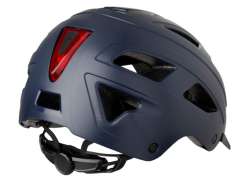 Agu レモン-E Lf Led サイクリング ヘルメット 深い ブルー - L/XL 58-62